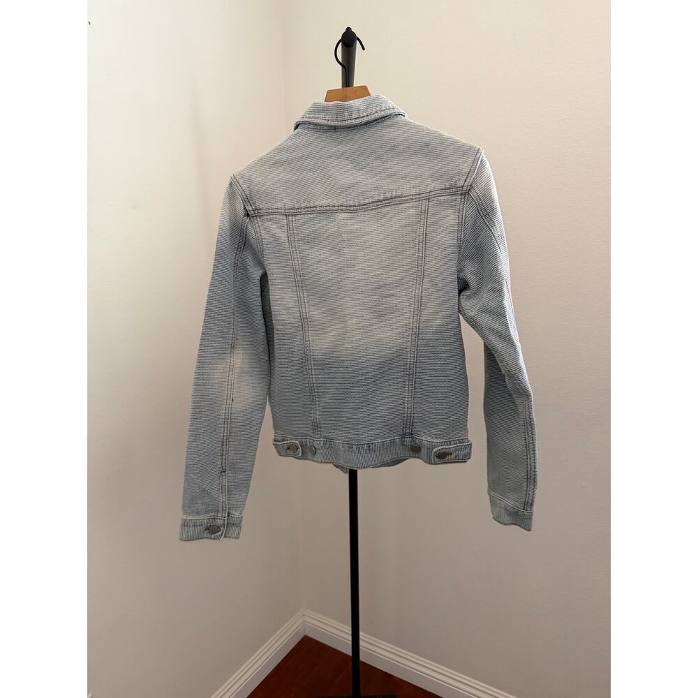 New MNML WESTERN CROSSHATCH TRUCKER DENIM JACKET - Picture 8 of 9